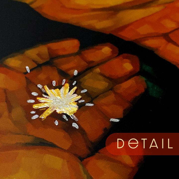 Nurture - *Hand-Embellished* Postcard & Sticker Set product image (2)