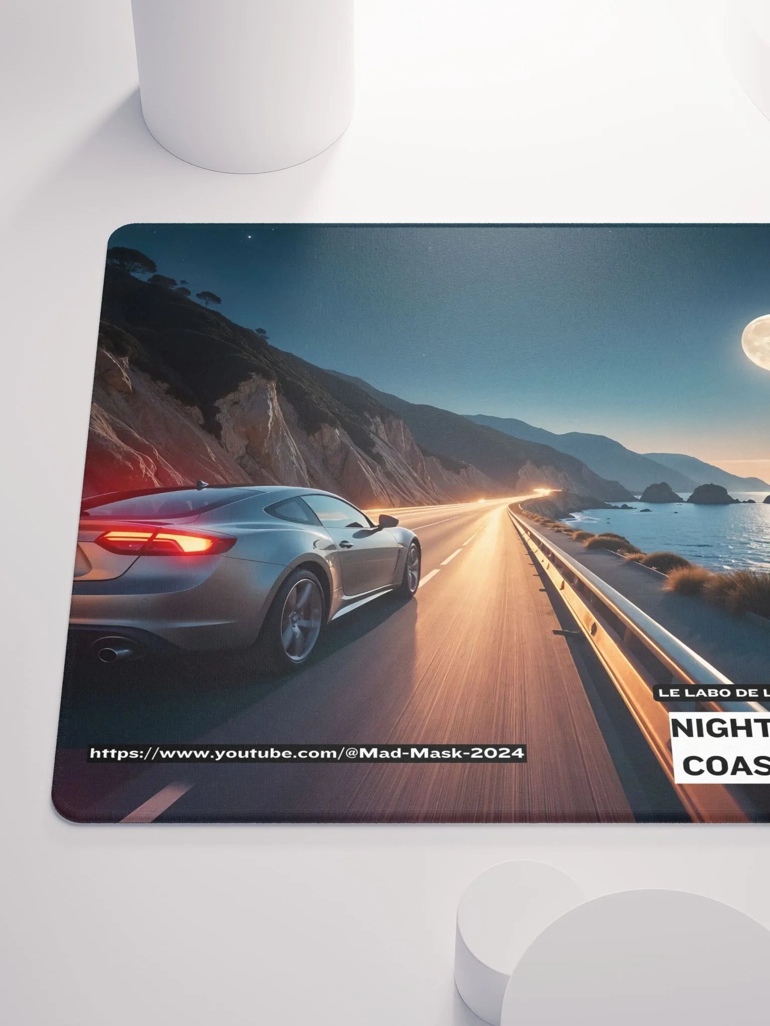 Mouse Pad Gaming Night Drive Coastline product image (6)