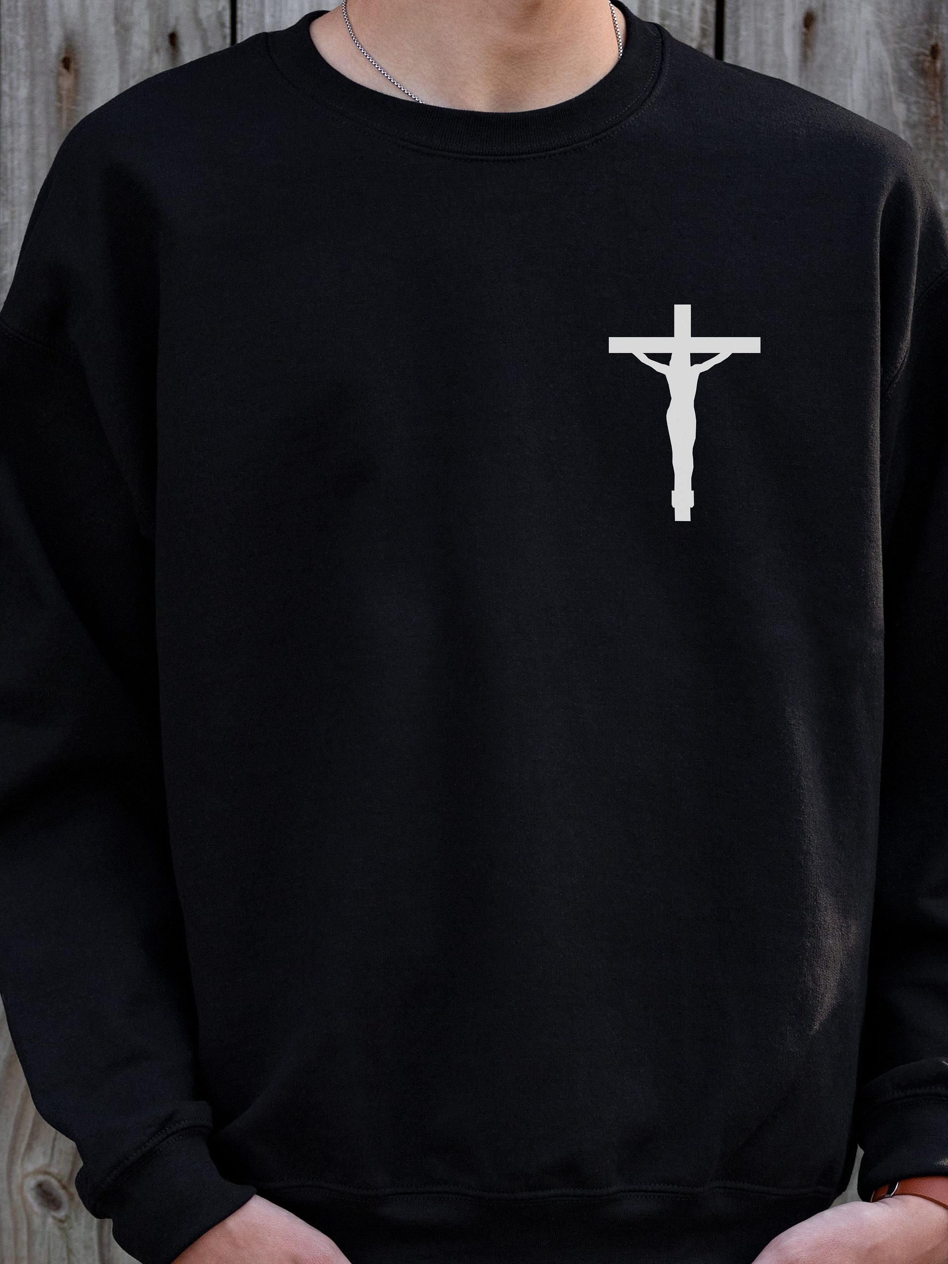 He is Risen Christian Bible Verse Unisex Sweatshirt product image (8)