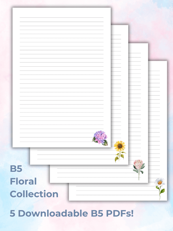 B5 Lined Pages - Floral Collection product image (1)