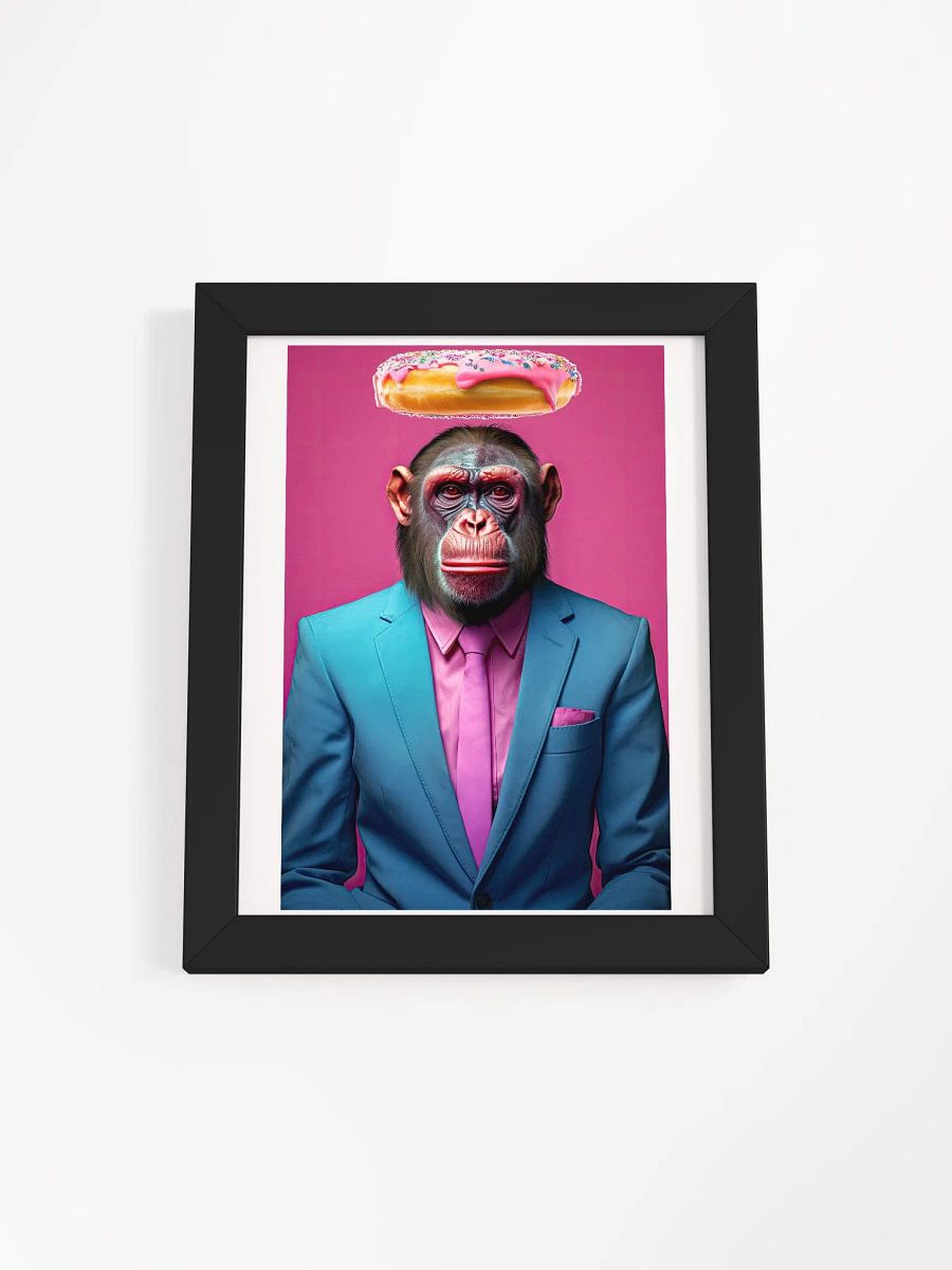 Flying Donut over Business Chimp Poster product image (5)