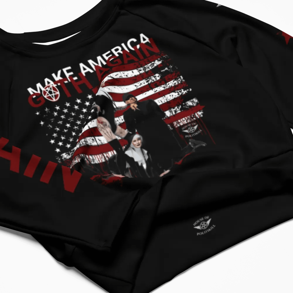 Make America Goth Again - Statement Cropped Top - Sacrilegious Gothic Design for Rebels product image (2)