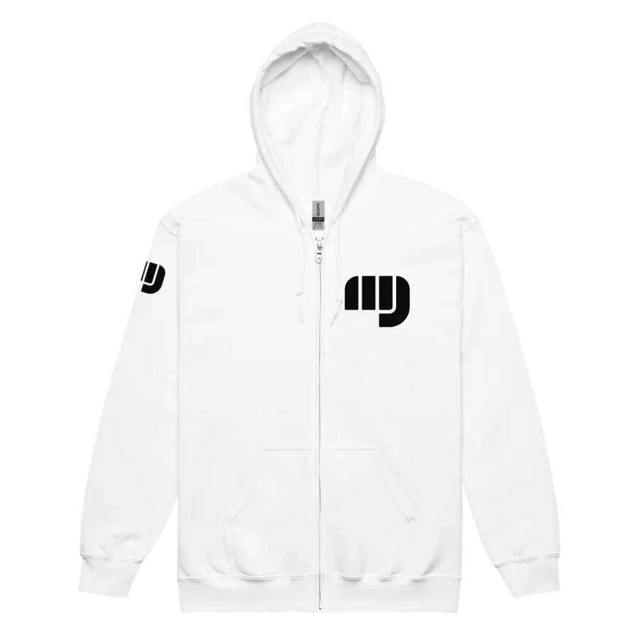 MJ'S UNI-S3X ZIP H00DI3 WHIT3 product image (6)