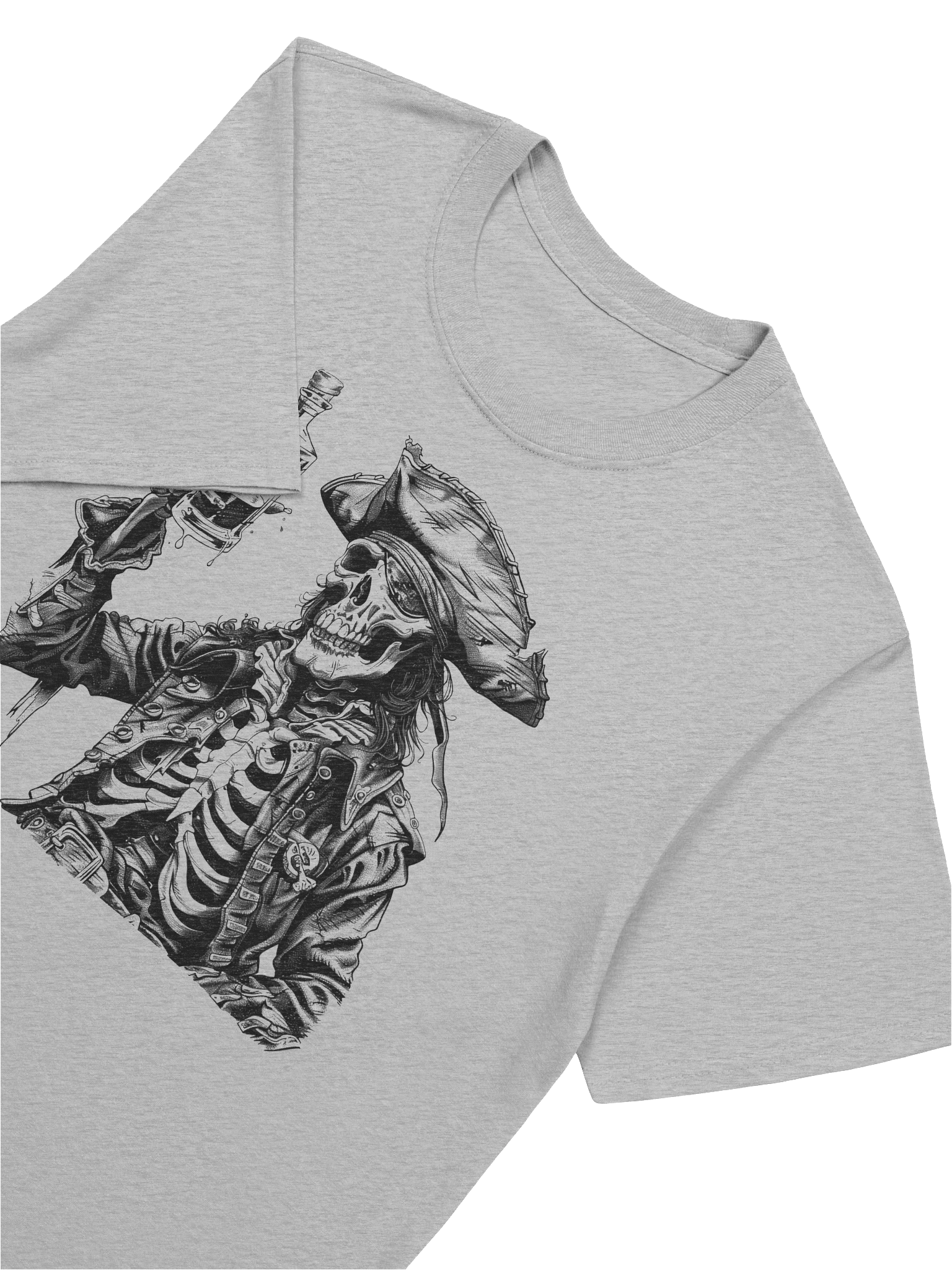 Pirate Skeleton Toast Unisex T-Shirt product image (7)