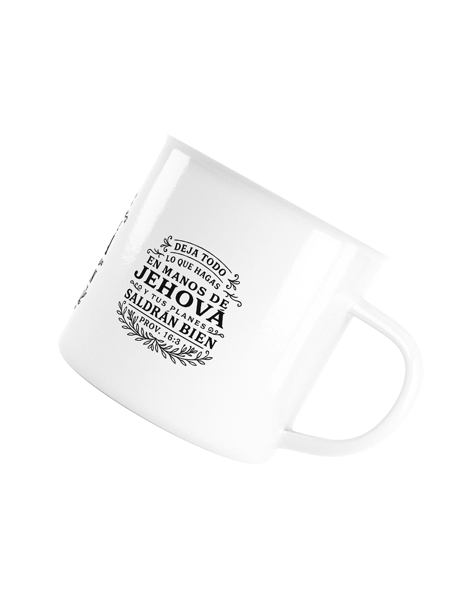 Taza Esmaltada “Deja todo en manos de Jehová" product image (3)