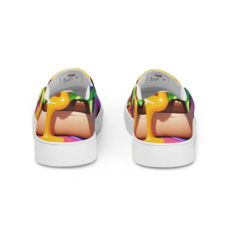 Colorful Burger Extravaganza Slip-On Shoes product image (5)