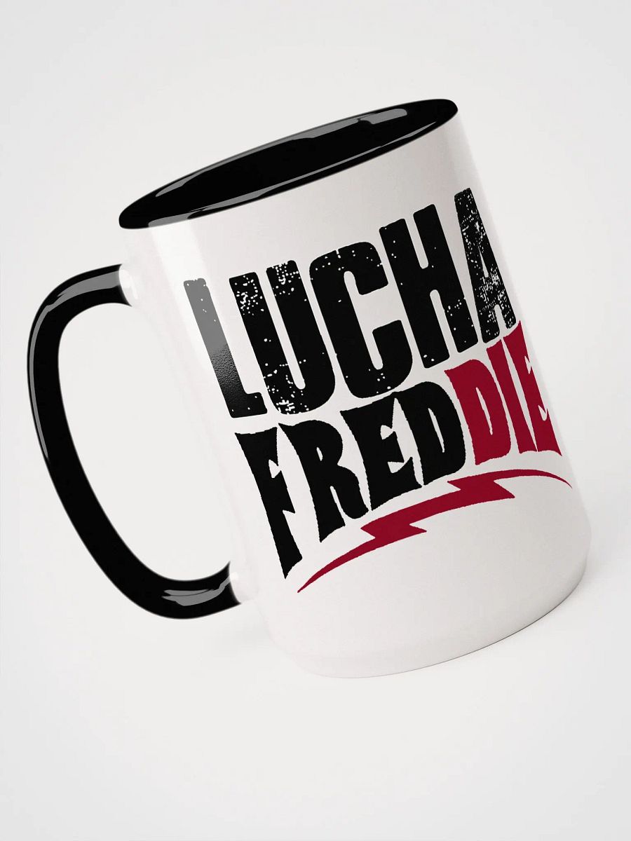 LuchaFredDIE logo mug product image (4)