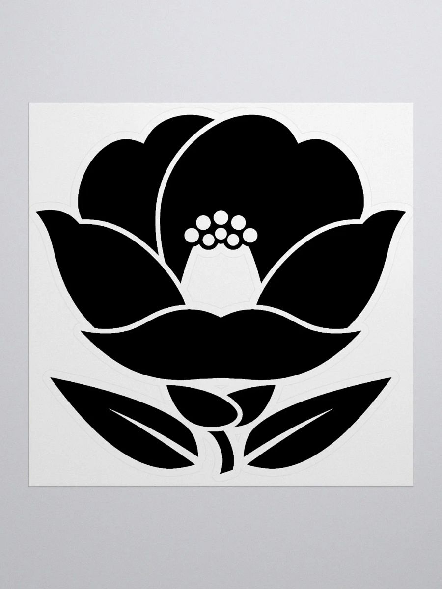 Nest of Smoke Tsubaki Crest LARGE (Black) ✦ Kiss Cut Stickers product image (2)