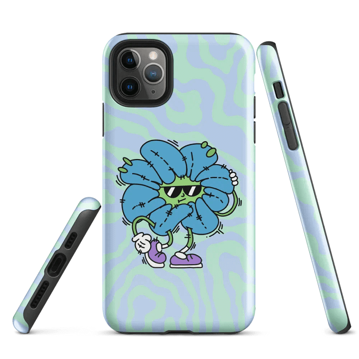 Blue Flower Guy Tough iPhone Case product image (3)