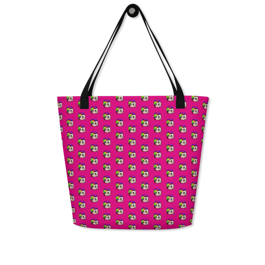 Hybrid Pride Large Tote Bag w/Pocket (Pink) product image (4)
