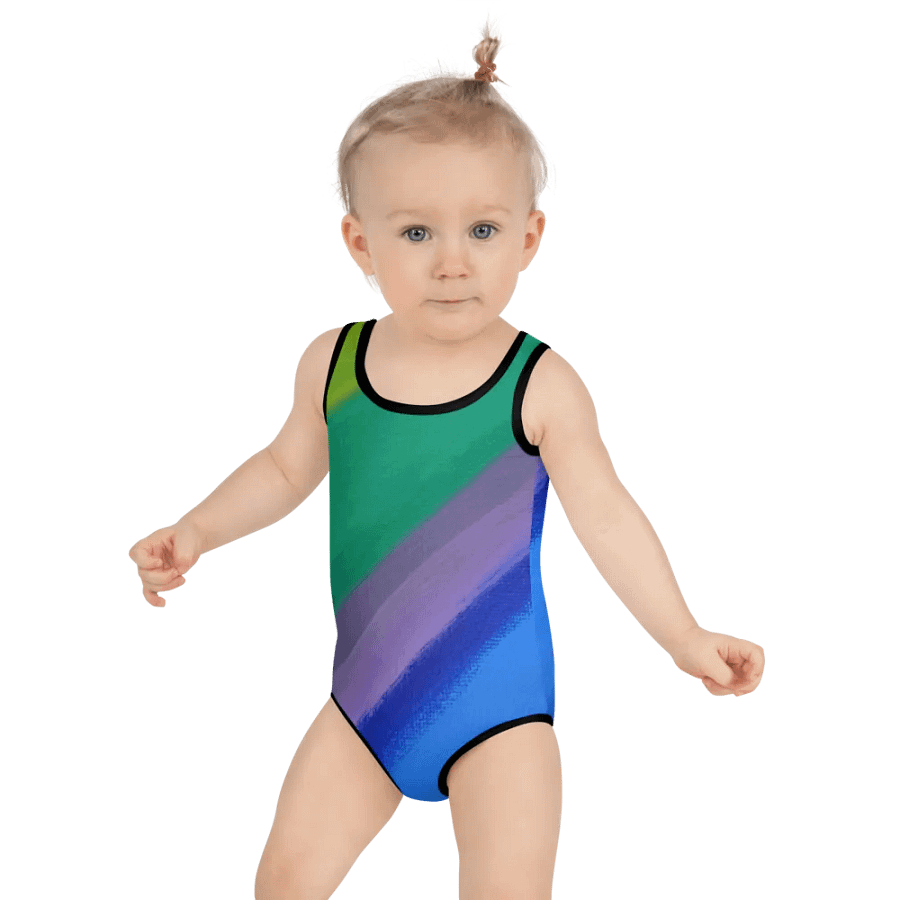 Colorful Strokes Kids Swimsuit product image (2)