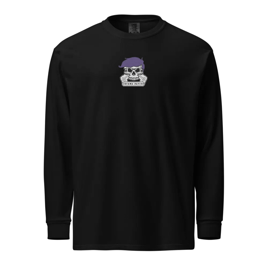 Enigma Nation Comfort Colors Unisex Garment-Dyed Heavyweight Long Sleeve Shirt (EMBRODERED) product image (1)