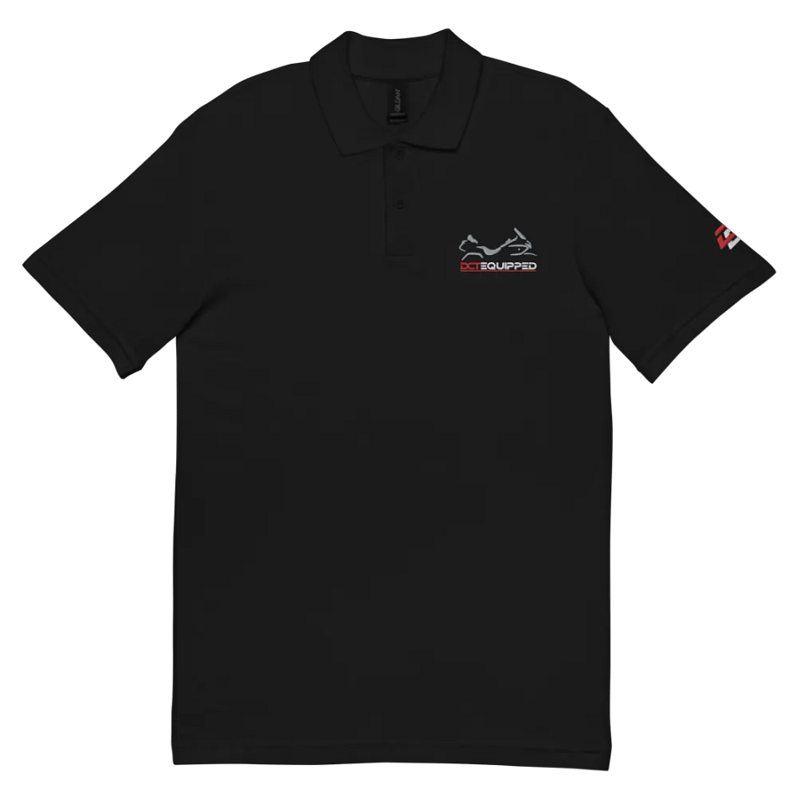 DCT Shadow Wing Polo Shirt Silver on Black product image (3)