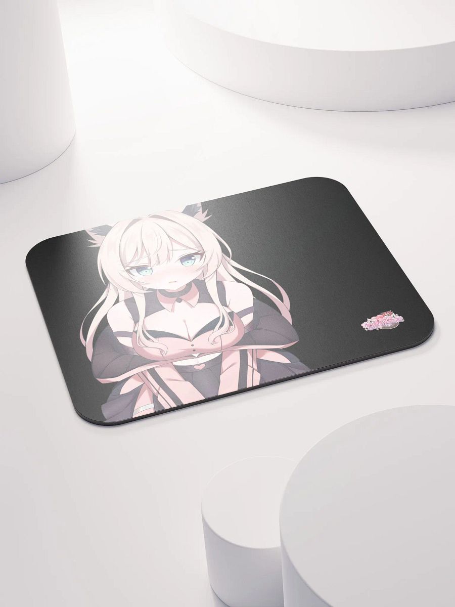 Lara Silverfox Vtuber Looks At You and is Shy Mouse Pad product image (4)