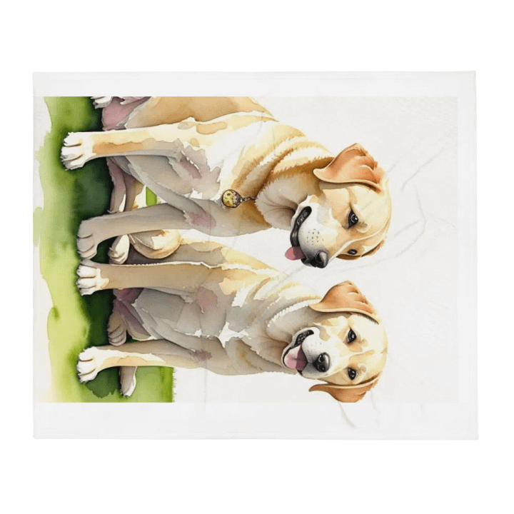 Happy Labs Throw Blanket product image (2)