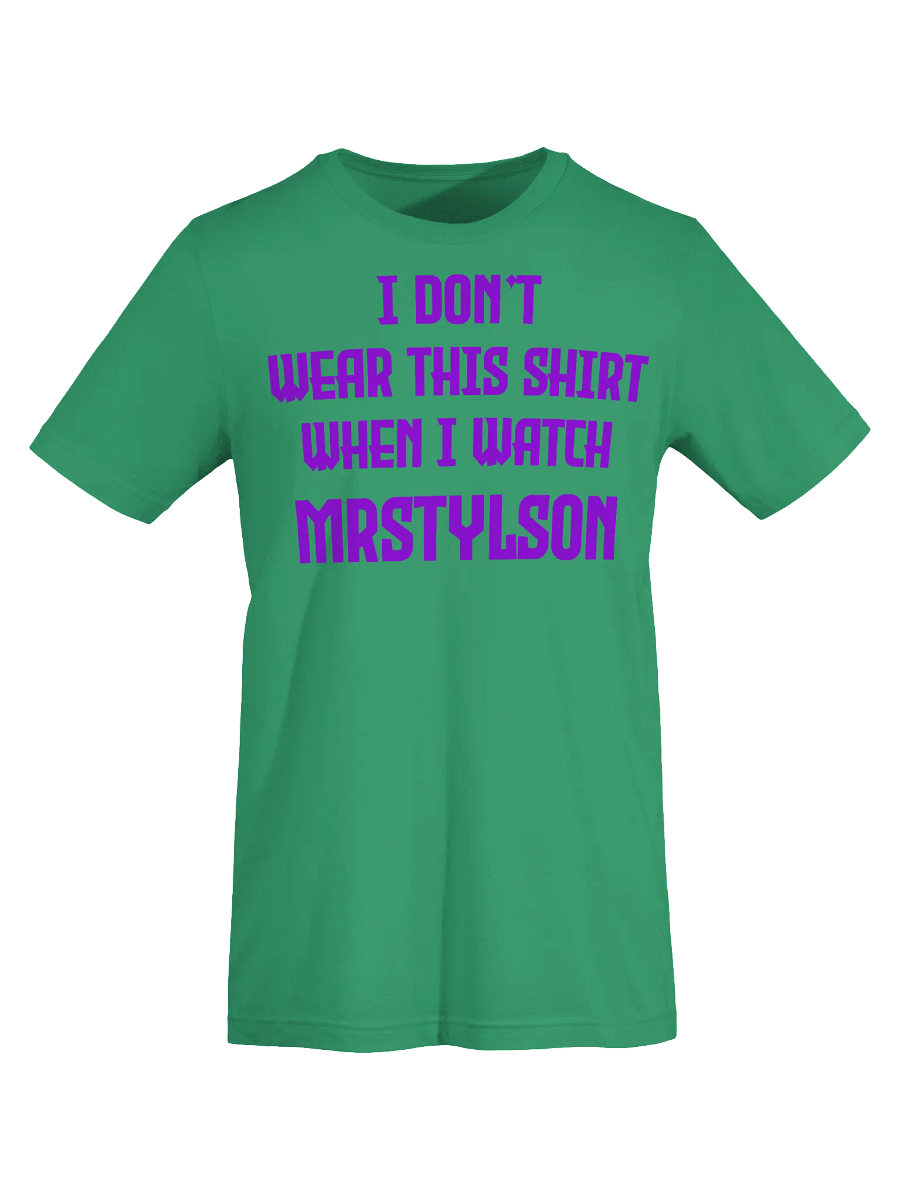I Don't Wear This Unisex T-Shirt (Purple Text) product image (31)