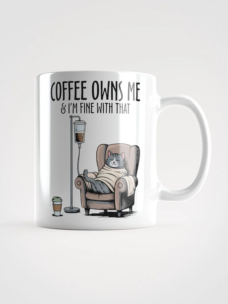 Cozy Cat Coffee Owns Me Mug product image (1)