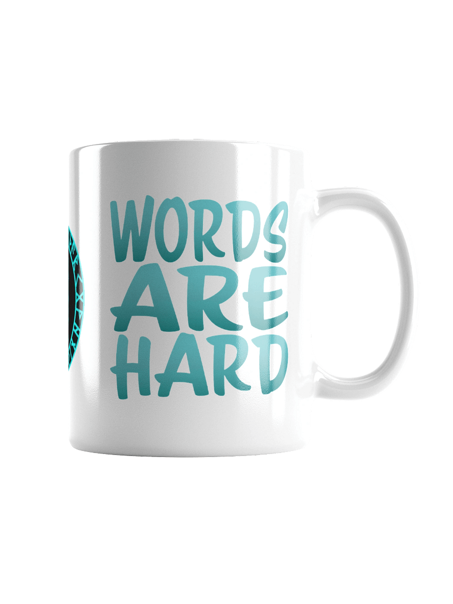 Words Are Hard Glossy Mug product image (1)