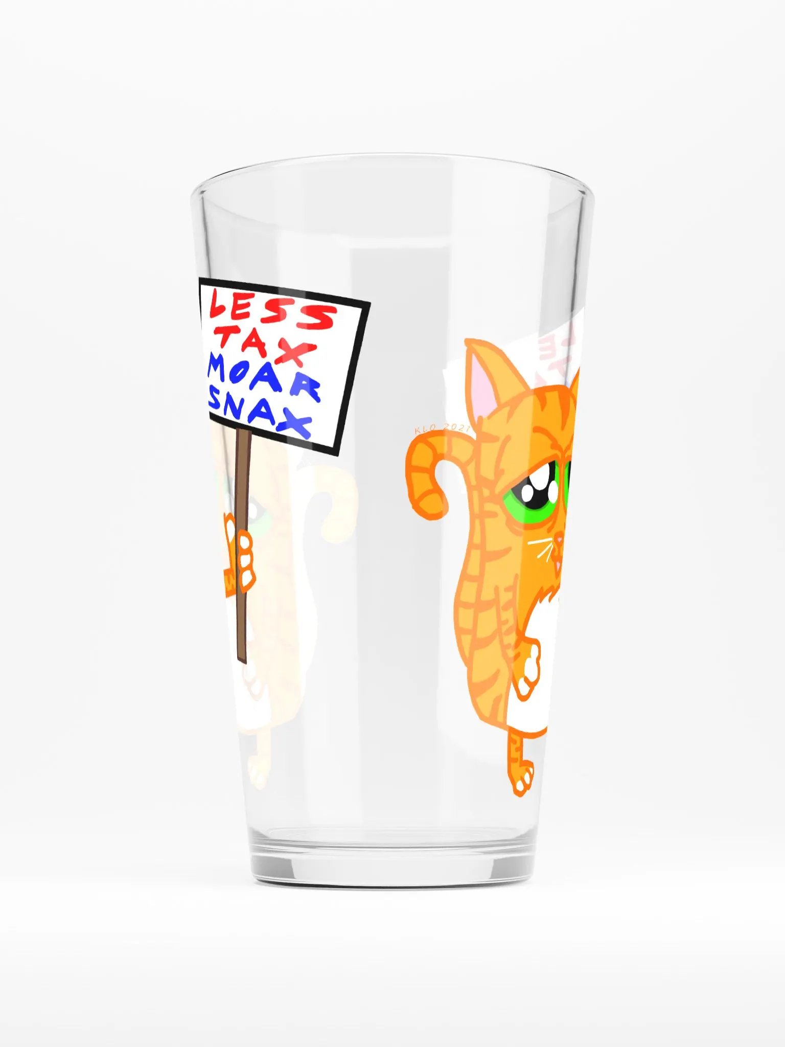Less Tax Moar Snax Pint Glass product image (2)