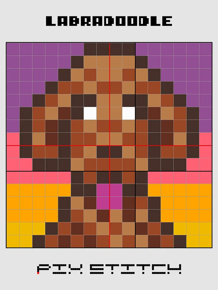 Labradoodle Pixel Art product image (2)