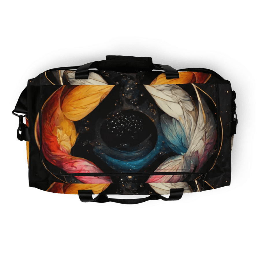Cosmic Feathers All-Over Duffle Bag product image (8)