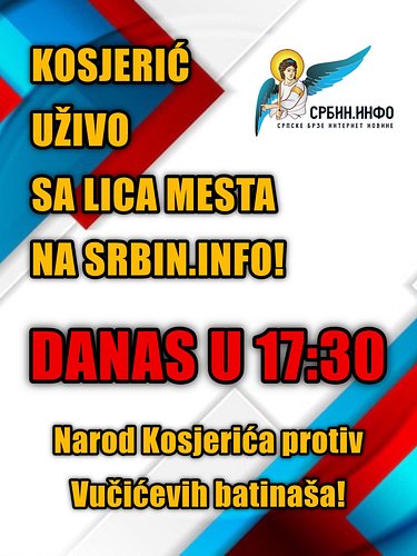 🔴🔵⚪️ Pratite uživo: Narod Kosjerića protiv Vučićevih batinaša – Srbin.info na licu mesta

Aktivisti inicijative “Čisti ljudi ...