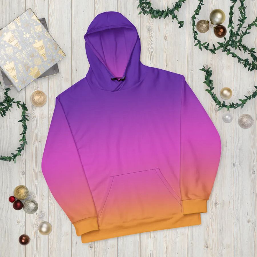 Sunset Gradient Flag Wings Hoodie product image (12)