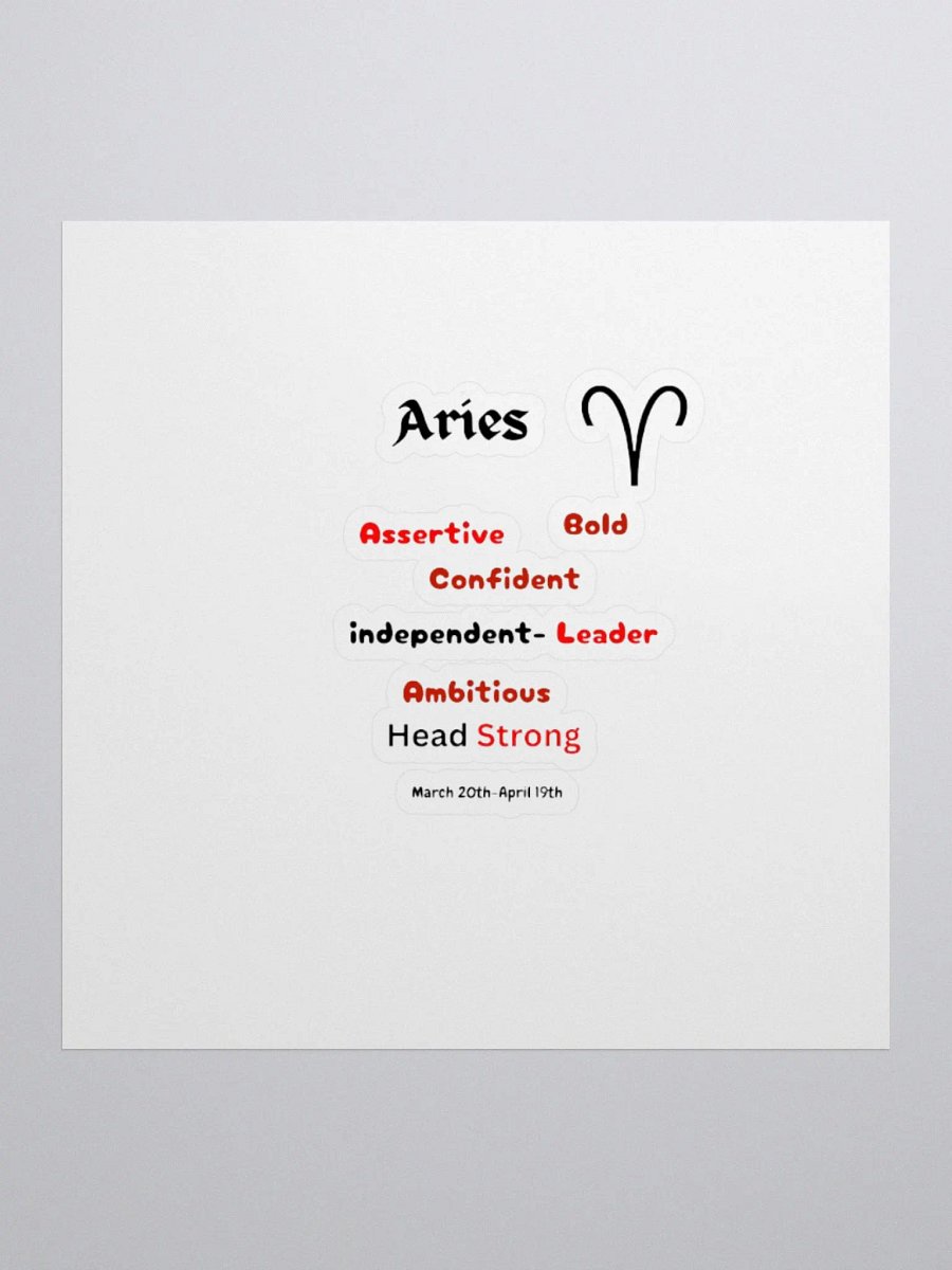 Aries Stickers product image (1)