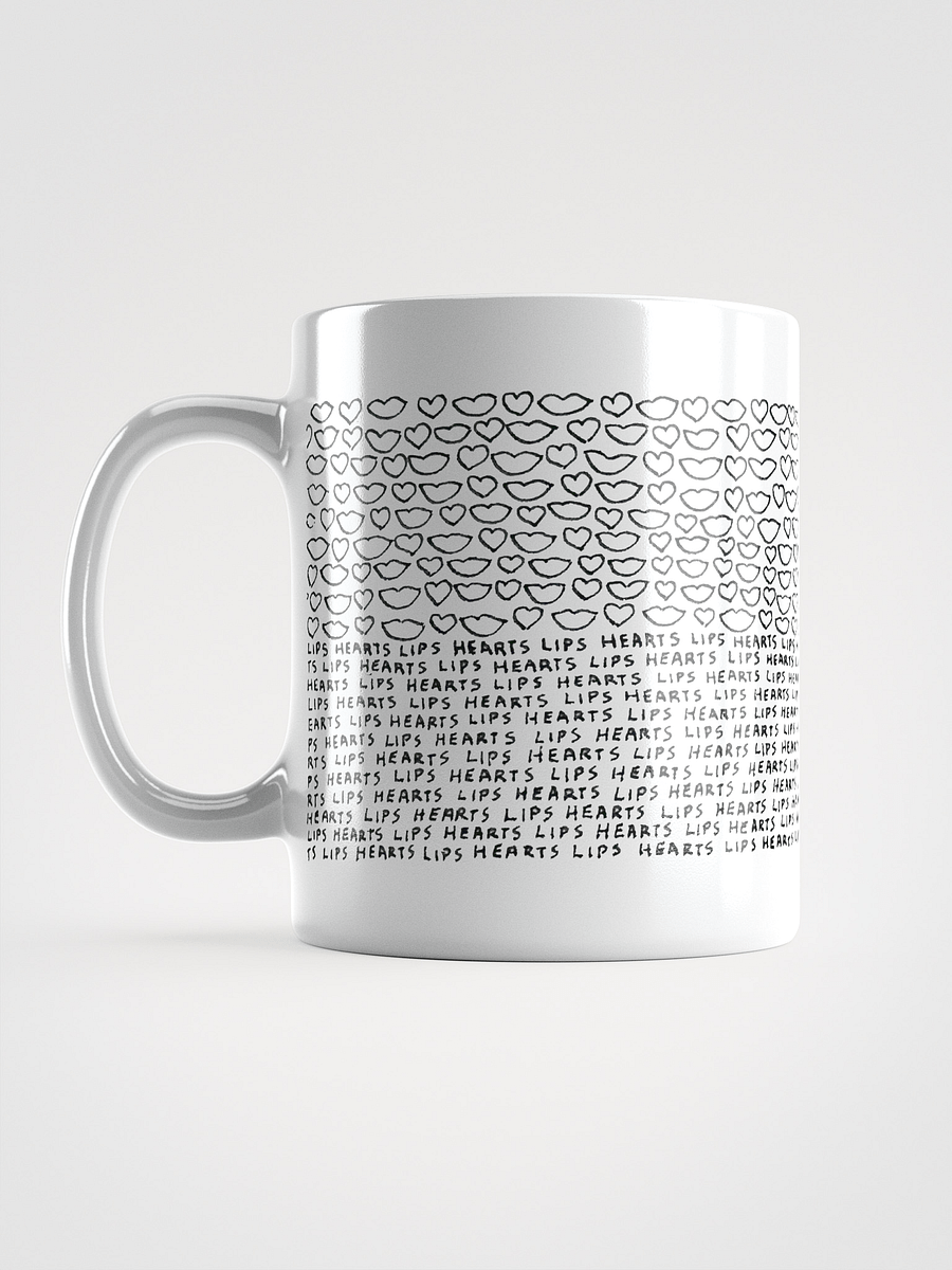 Lips Hearts White Glossy Mug product image (11)