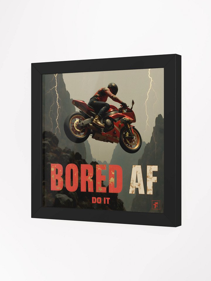 Mountain Moto Art Print – Bored AF Adventure Matte Poster product image (19)