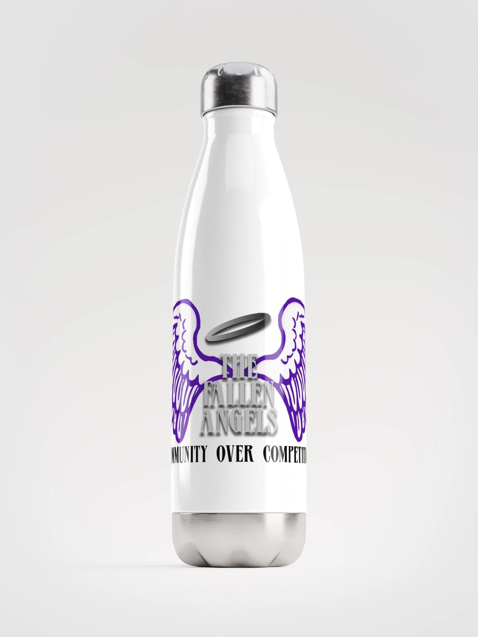 Fallen Angel Stainless Steel Water Bottle White product image (1)
