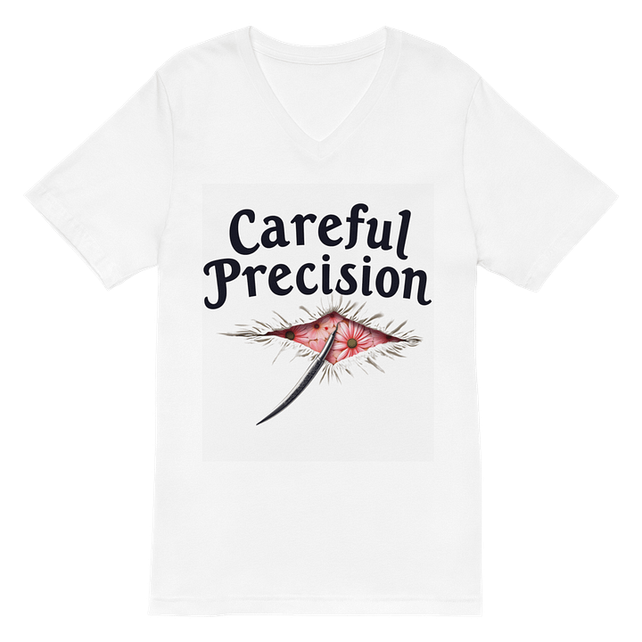 Floral Precision V-Neck Tee product image (2)