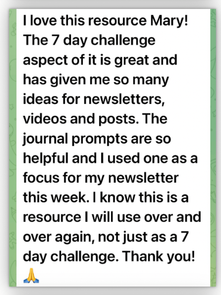 From Content to Clients: a 7-Day Challenge for Coaches (comes with resell rights) product image (2)