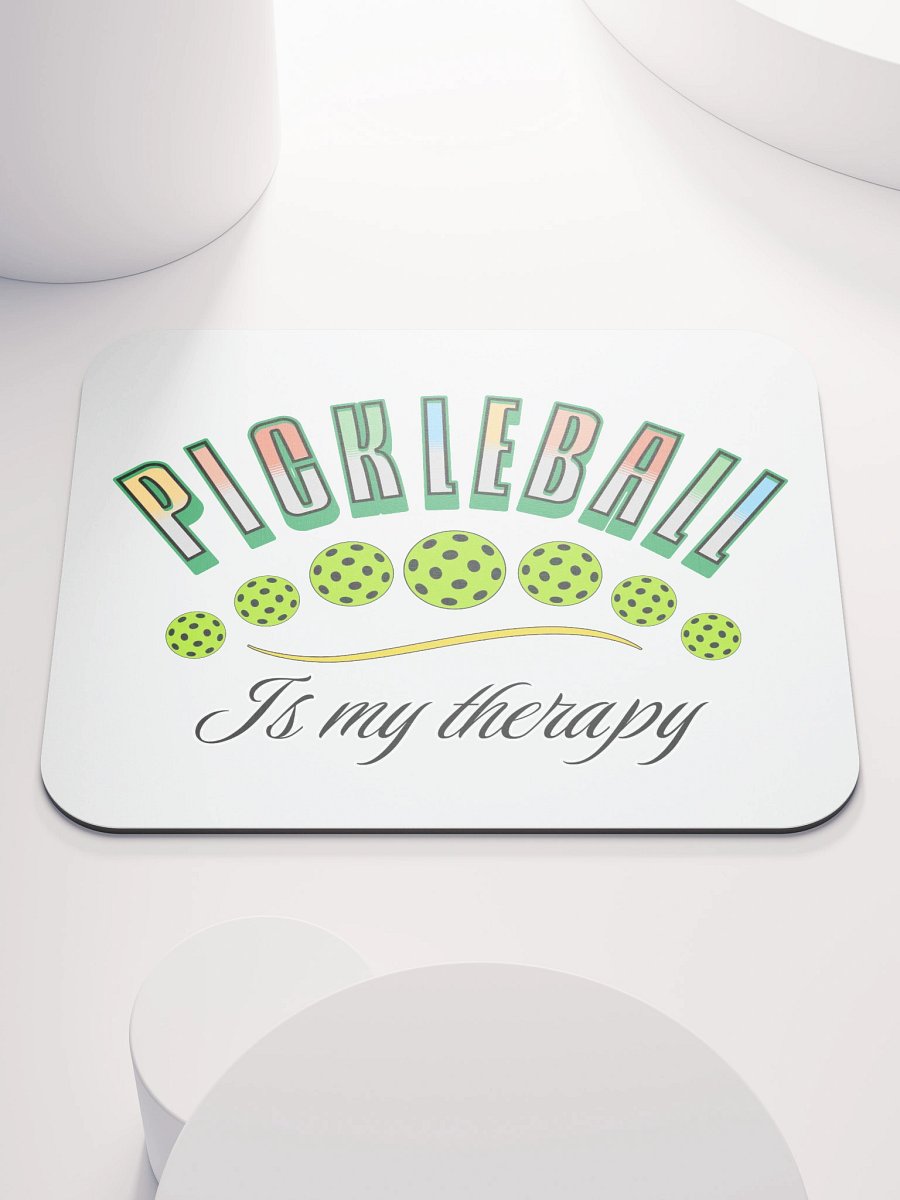 Pickleball Is My Therapy Mouse Pad product image (2)