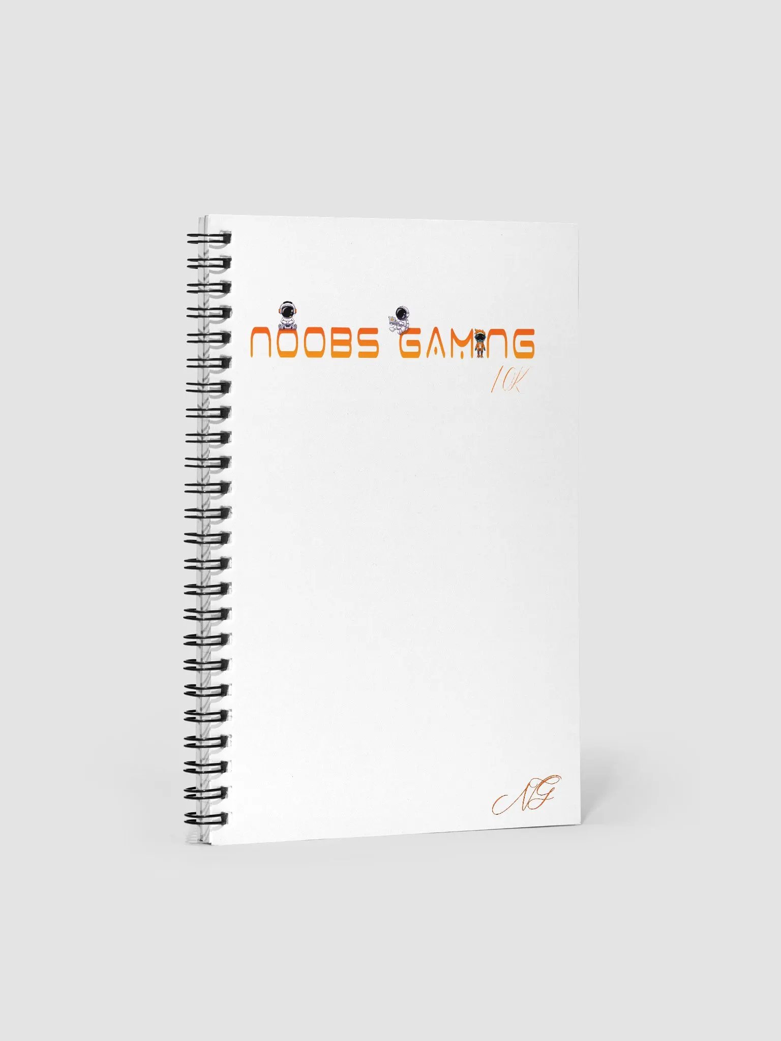 Noobs Gaming Spiral Notebook - 10k product image (1)