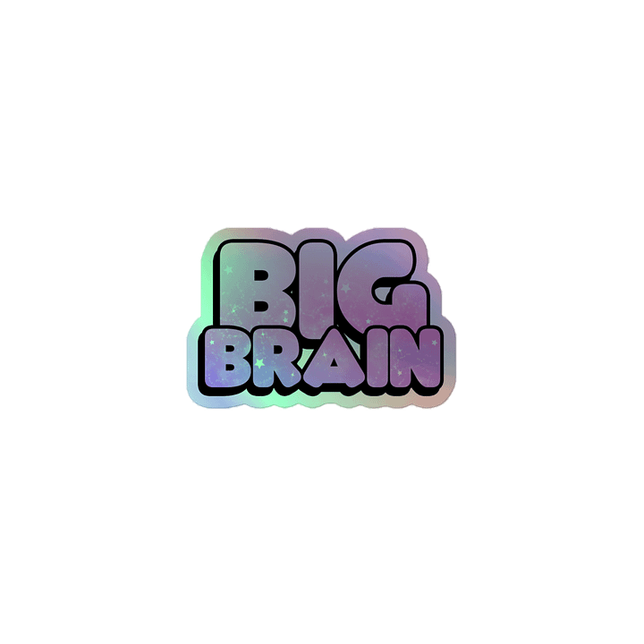 Big Brain Holographic Sticker product image (1)