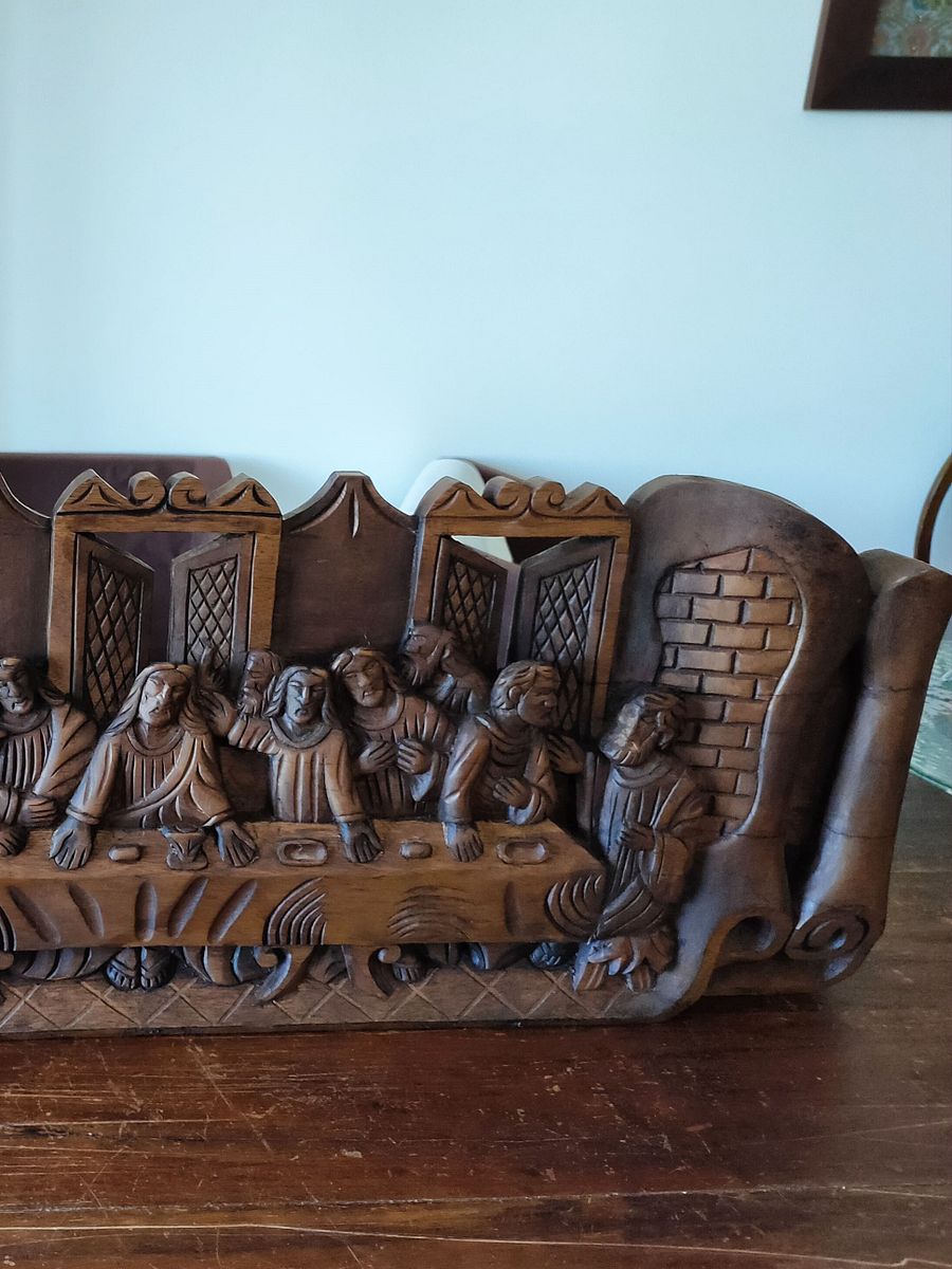 Última Ceia de Cristo em Madeira - Peça Religiosa Majestosa com História Única product image (8)