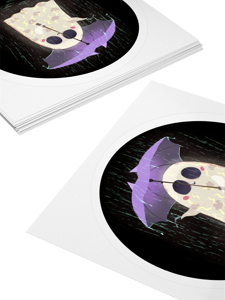 Little Ghost in the Rain - Vinyl Sticker product image (4)