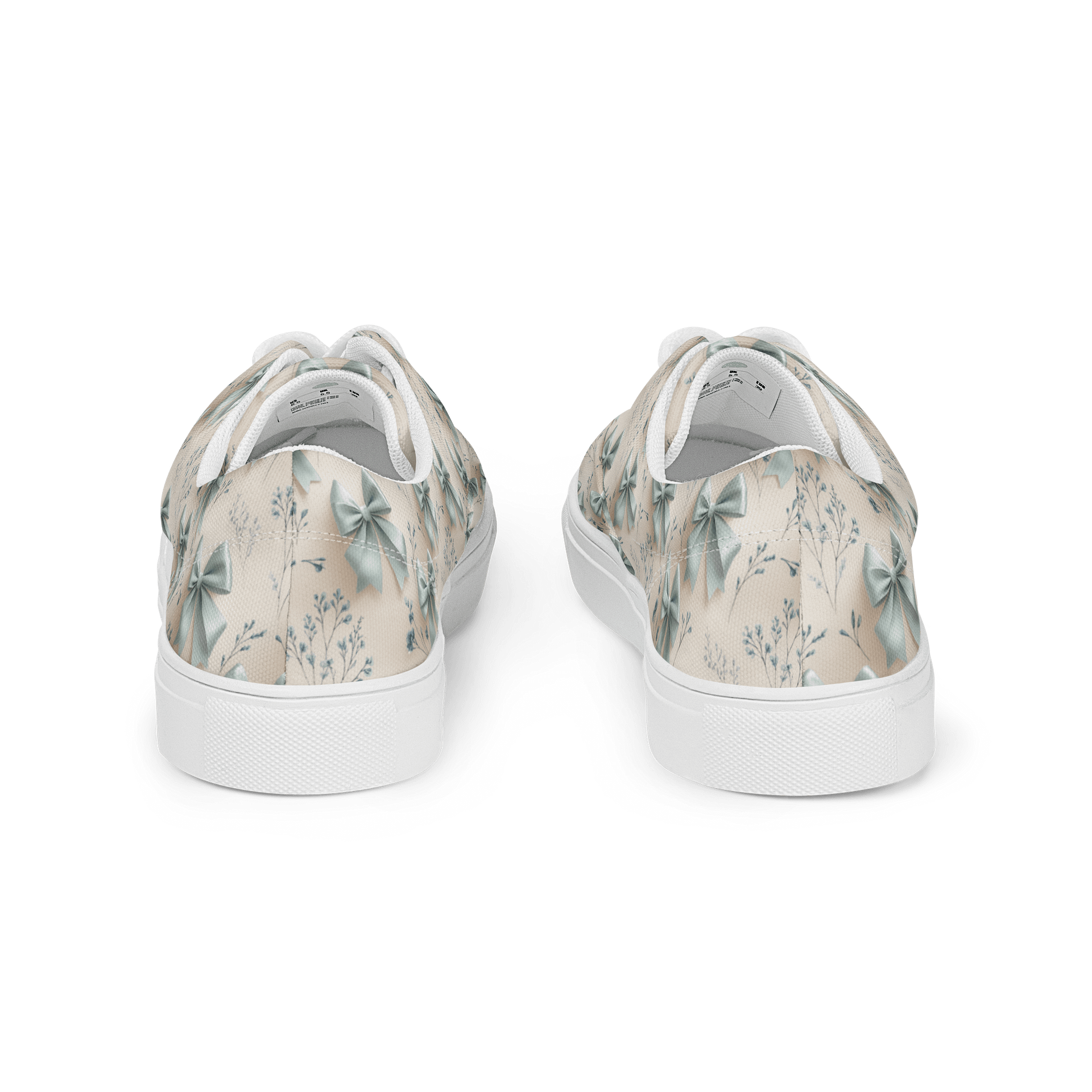 Women's Lace-Up Canvas Shoes – Something Blue Bows product image (5)