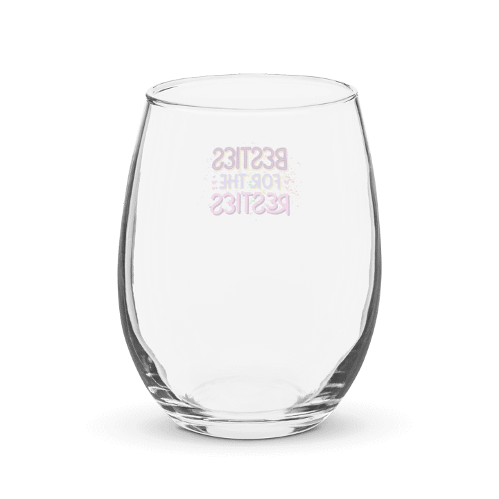 Rainbow Besties Stemless Wine Glass product image (2)