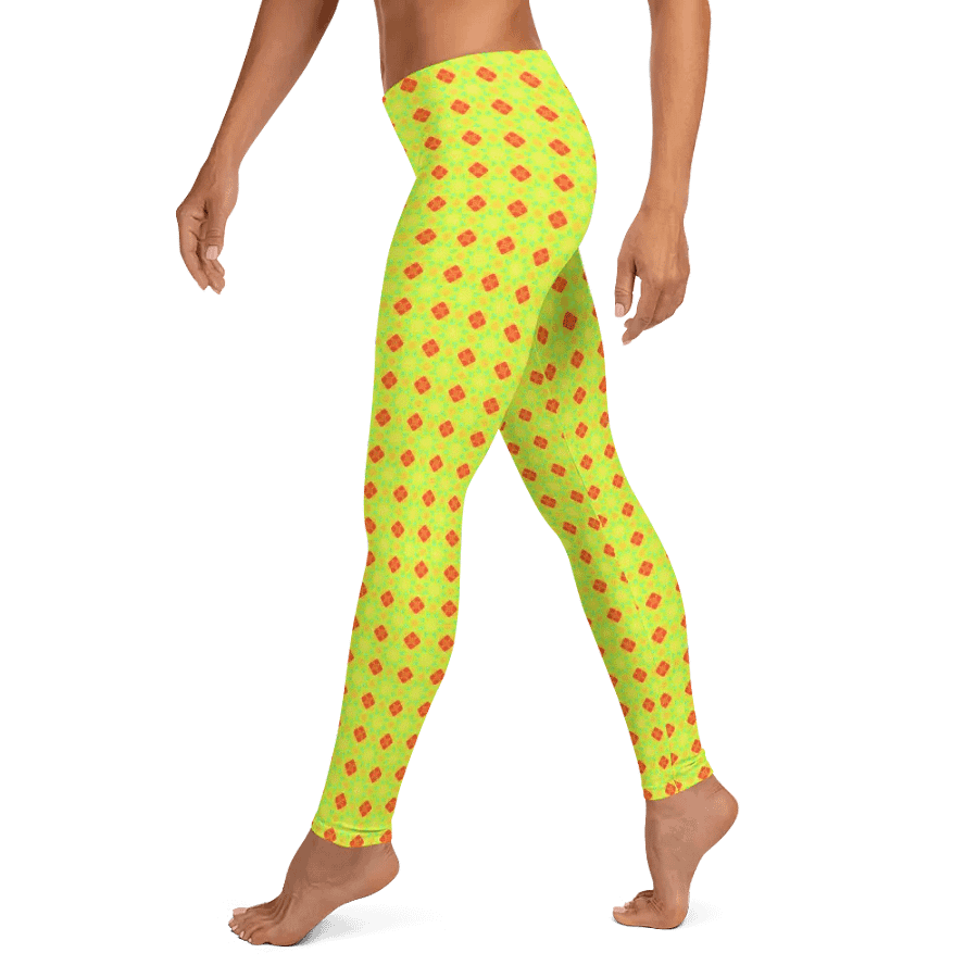 Abstract Repeating Coloured Shapes Ladies Leggings product image (4)
