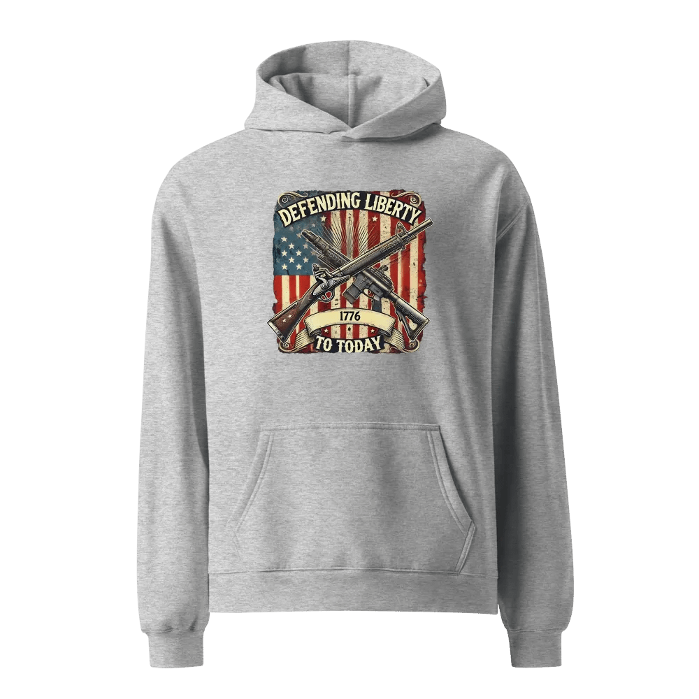 Premium Oversized Hoodie – “Defending Liberty: 1776 to Today” product image (4)