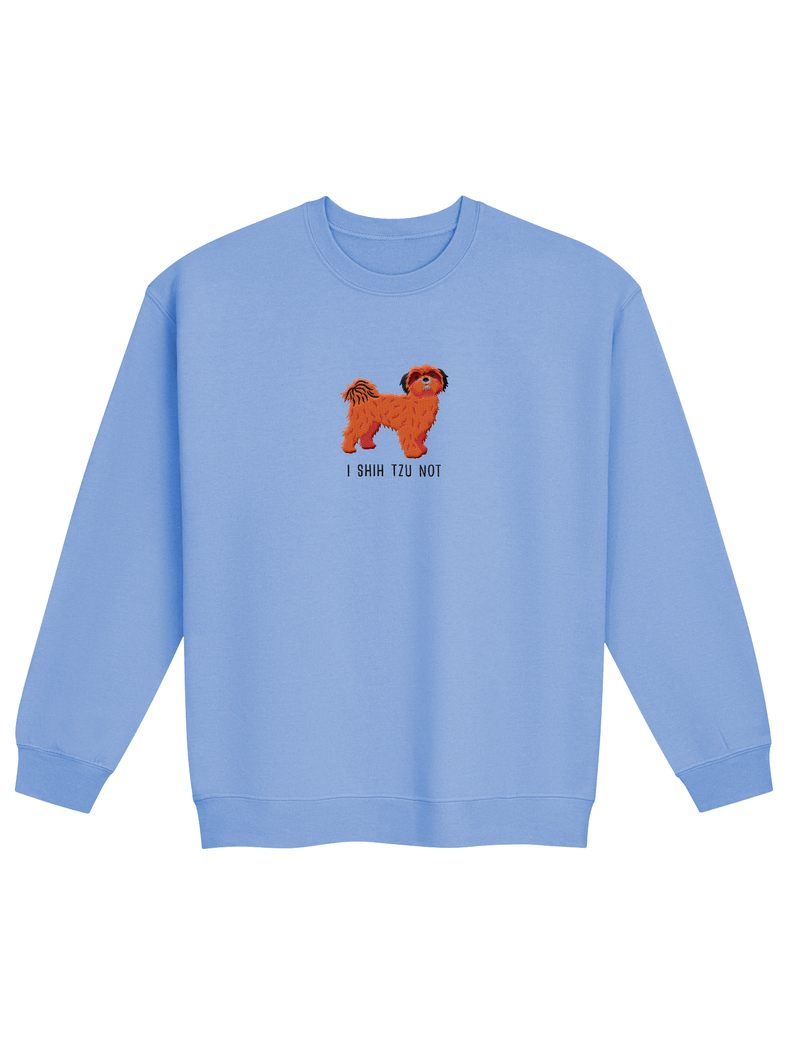 I Shih Tzu Not Sweatshirt (Embroidered) of a Shih Tzu(Red) product image (9)