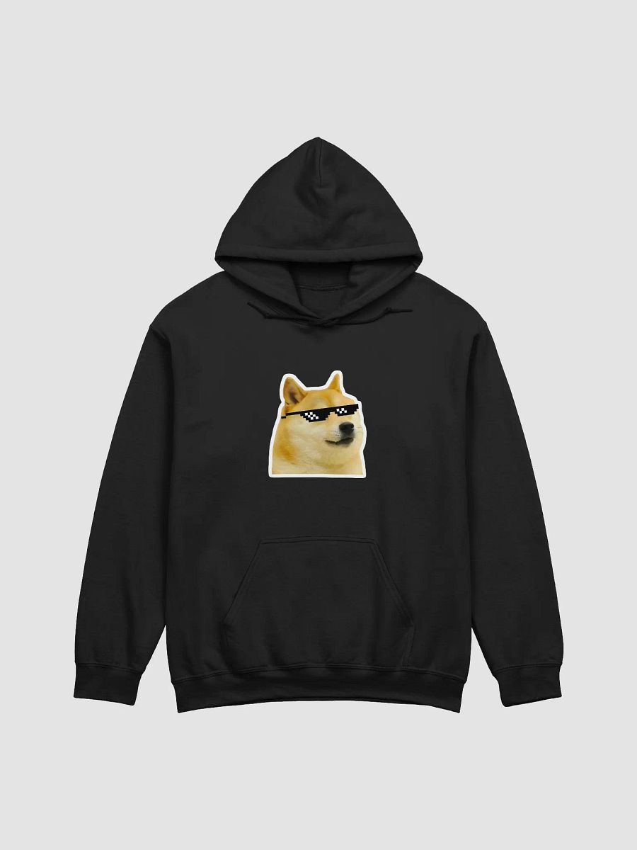 Meme Doge Pixel Sunglasses Unisex Hoodie product image (1)