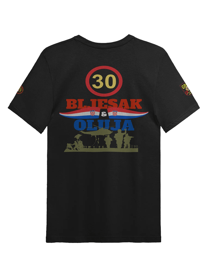 Croatian Patriotic flash and storm 1995 Emblem T-Shirt product image (2)