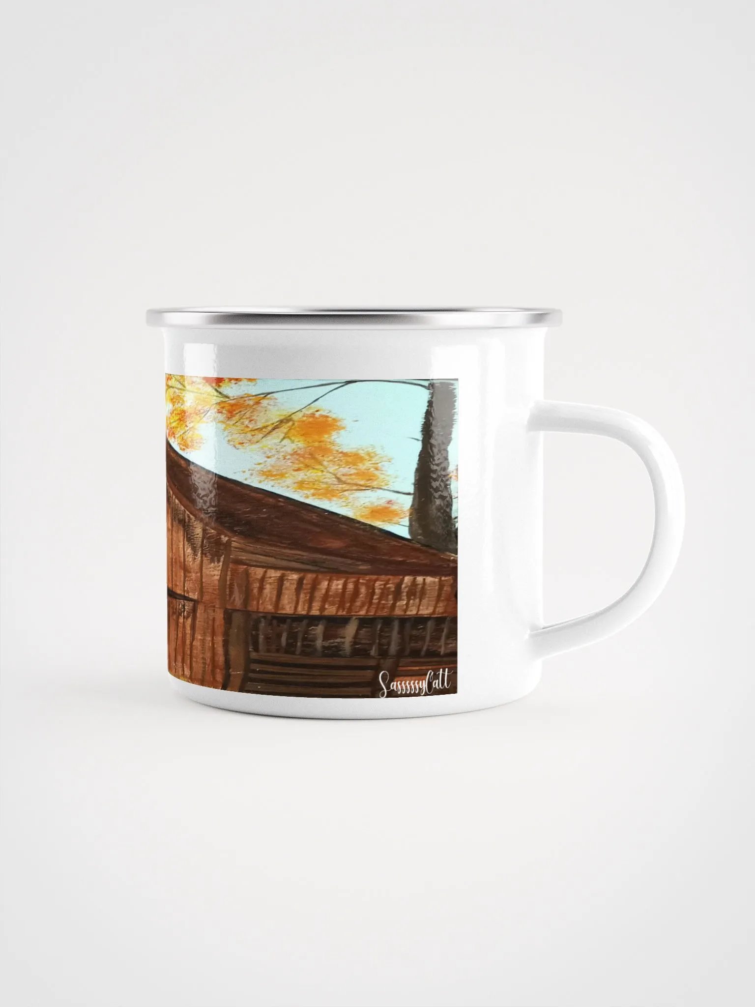 Camping Cup Barn Painted on Slate product image (3)
