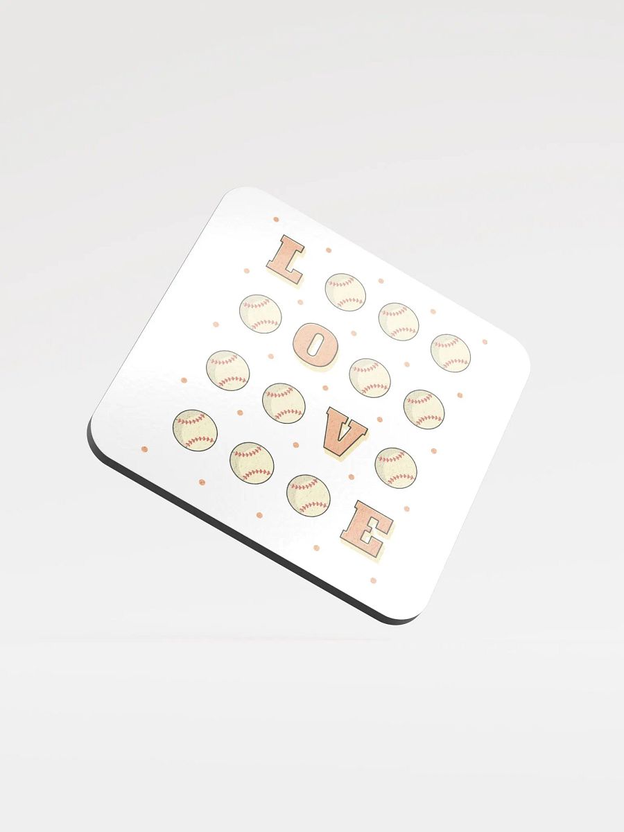 Love Baseball Square Game Coasters product image (1)
