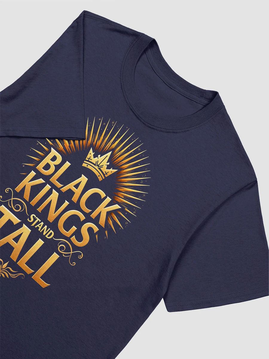Black Kings Stand Tall T-Shirt – Gold Crown Royalty Afrocentric Tee product image (7)