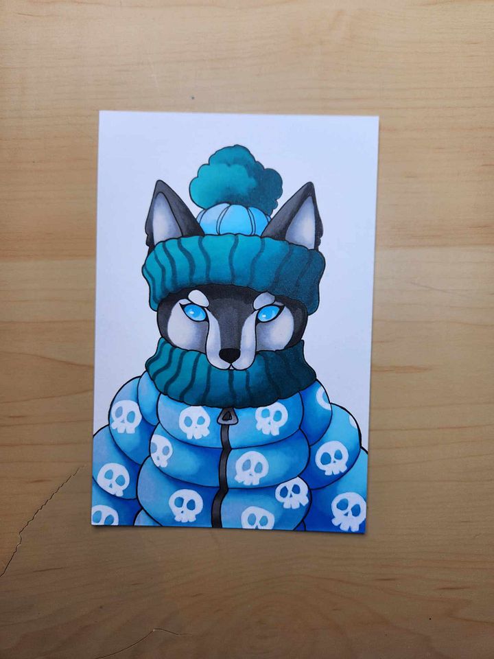 Dessin original Noël Loup product image (2)