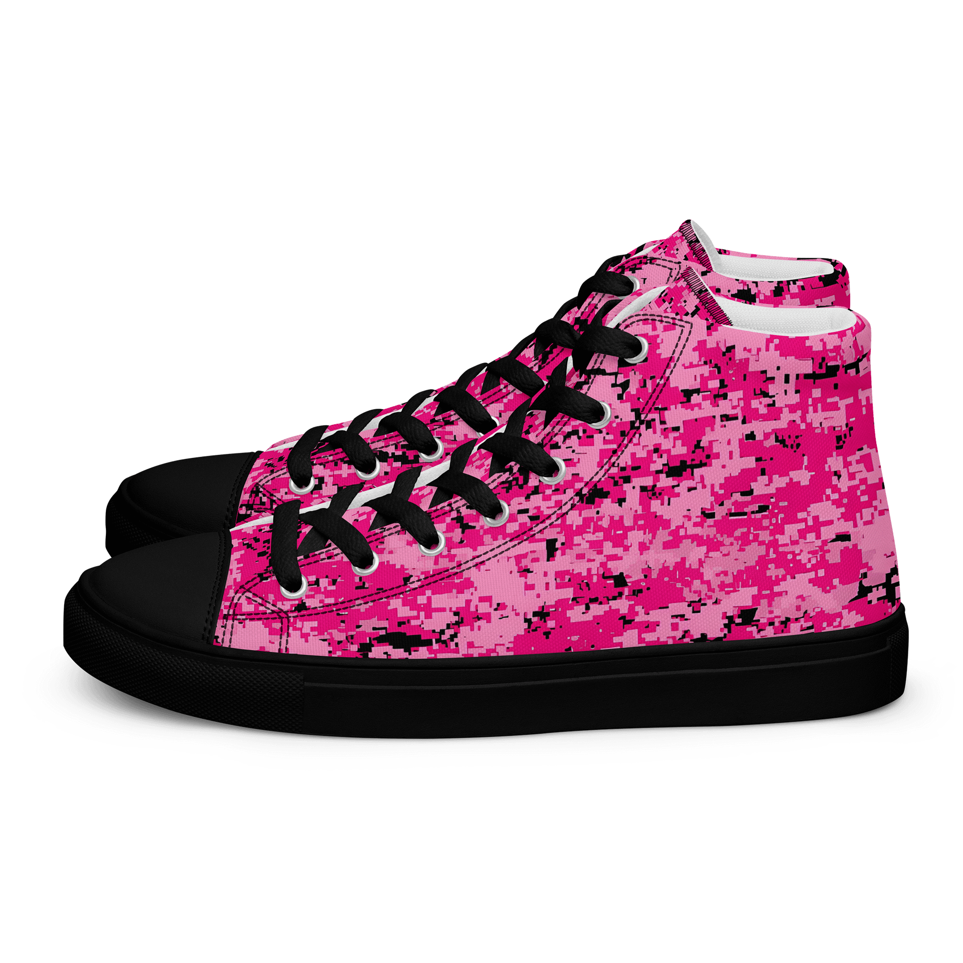 Pink Camo Retro High Tops product image (1)
